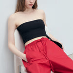 Mango trousers lupe in Red - D2