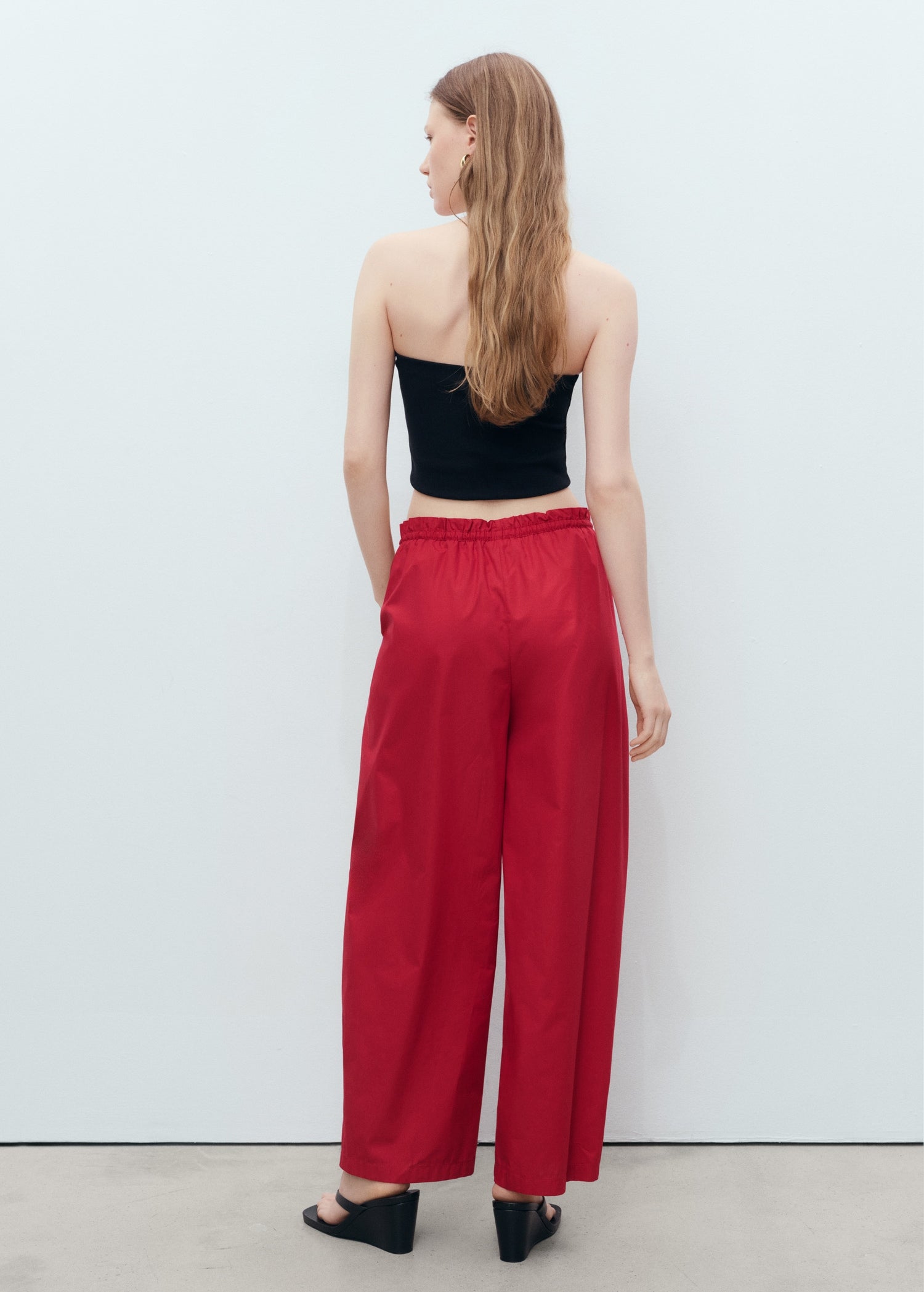 Mango trousers lupe in Red - R