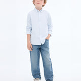 Mango shirt oxfordr in Sky Blue - 99999999_01