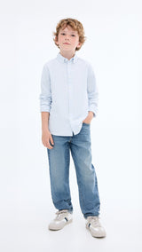 Mango shirt oxfordr in Sky Blue - 99999999_01