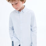 Mango shirt oxfordr in Sky Blue