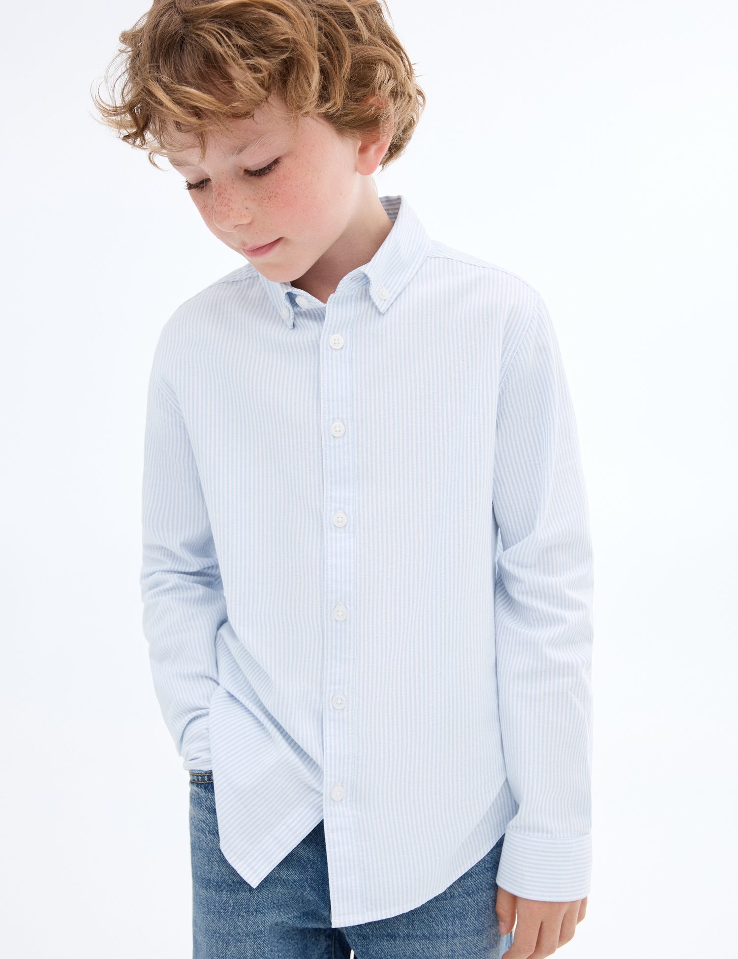 Mango shirt oxfordr in Sky Blue