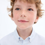 Mango shirt oxfordr in Sky Blue - D1