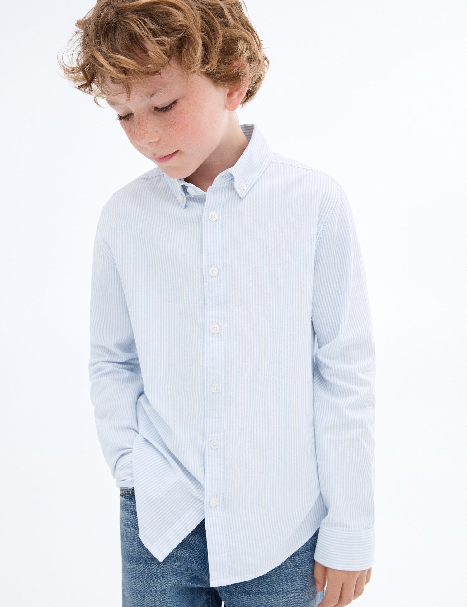 Mango shirt oxfordr in Sky Blue