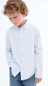 Mango shirt oxfordr in Sky Blue