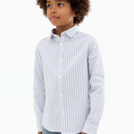 Mango shirt oxfordr in Indigo