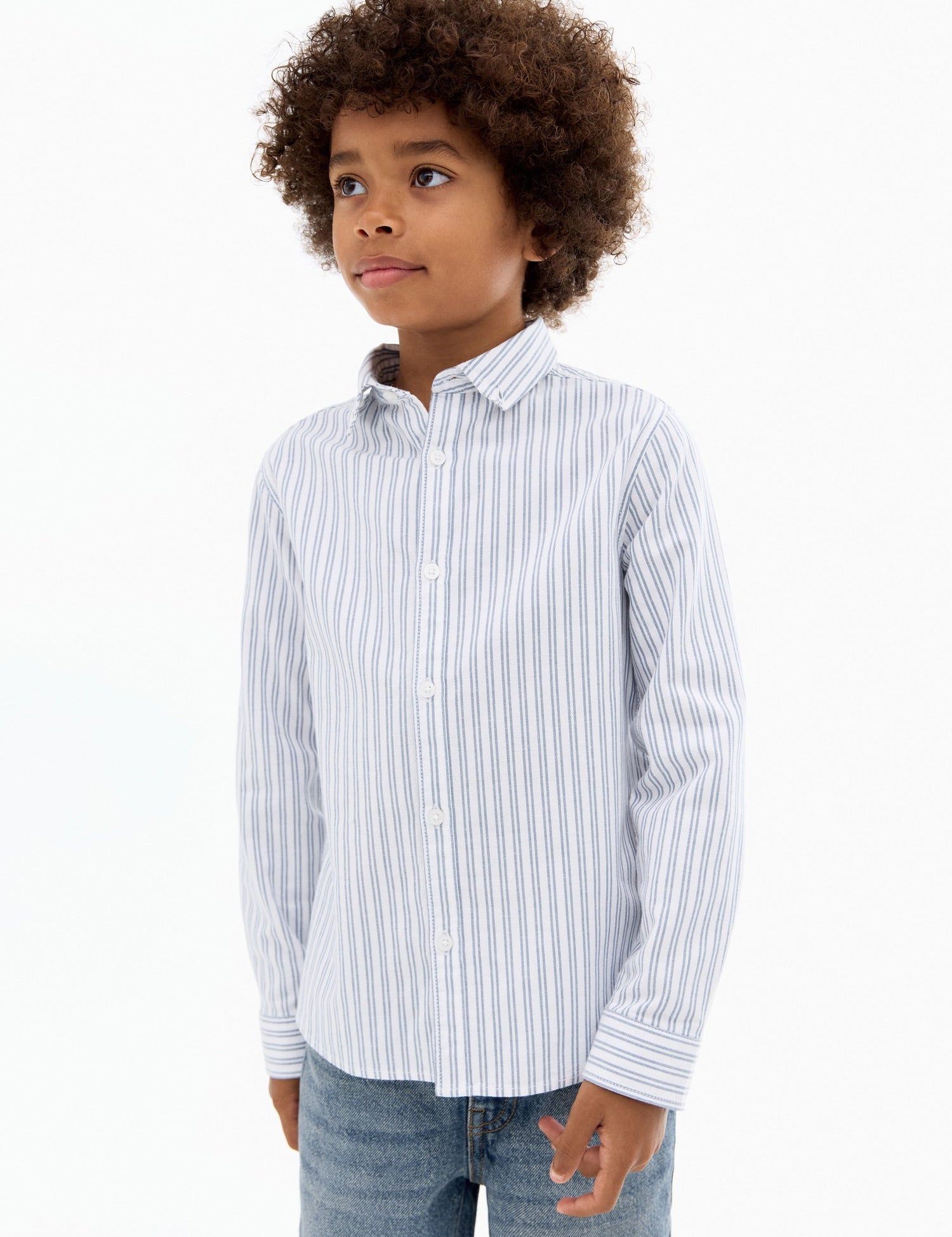 Mango shirt oxfordr in Indigo