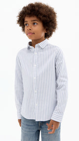 Mango shirt oxfordr in Indigo