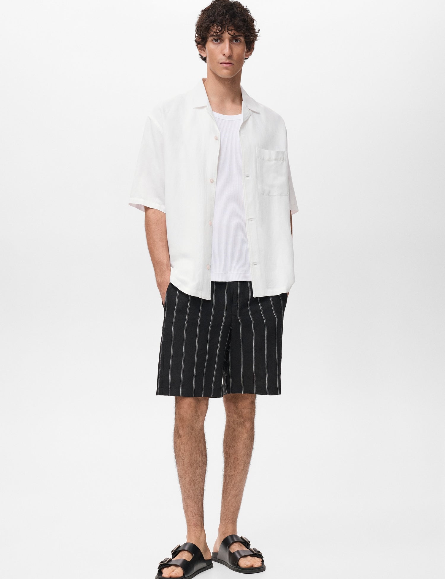 Mango shirt banarea in Off White - 99999999_01