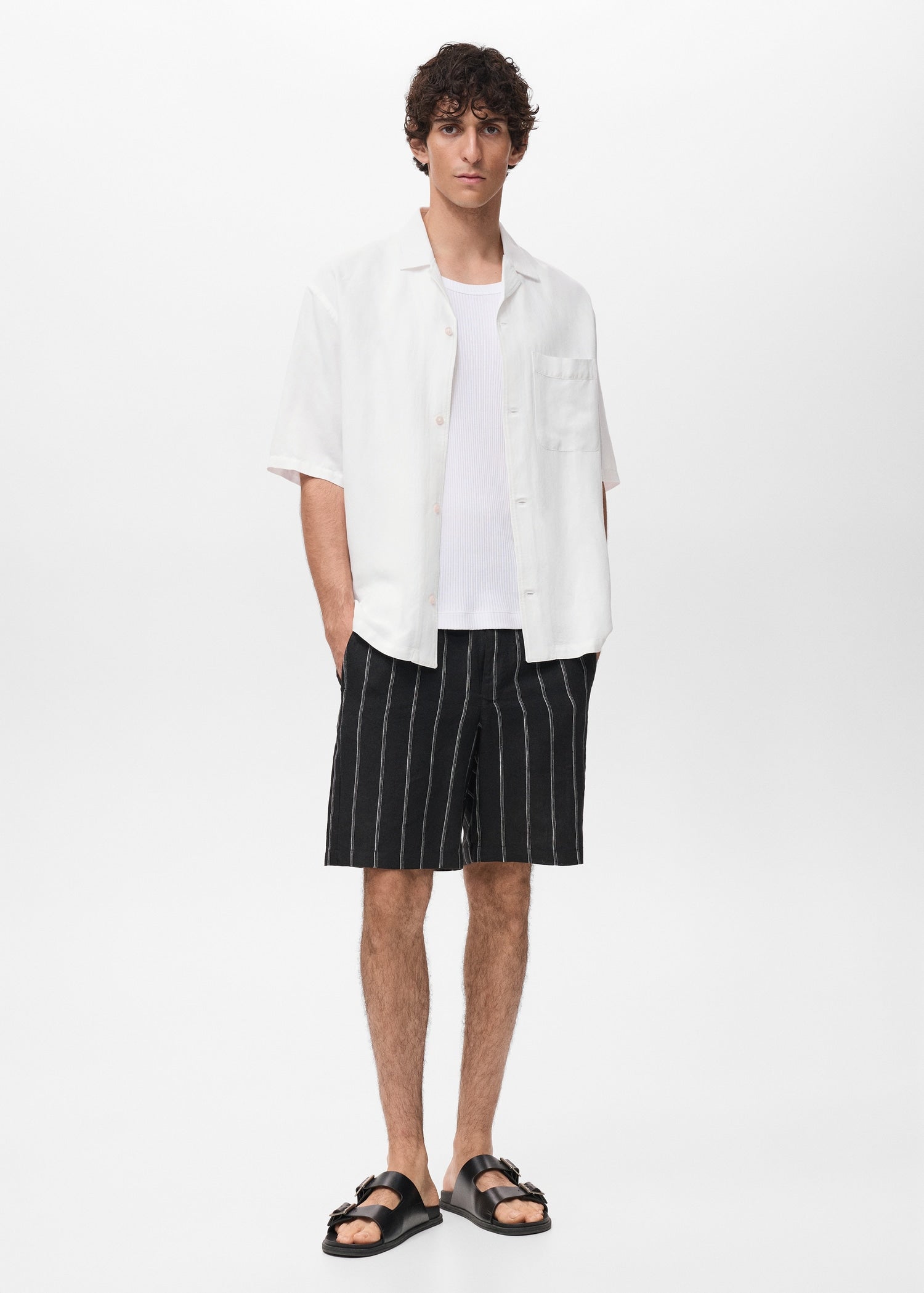 Mango shirt banarea in Off White - 99999999_01