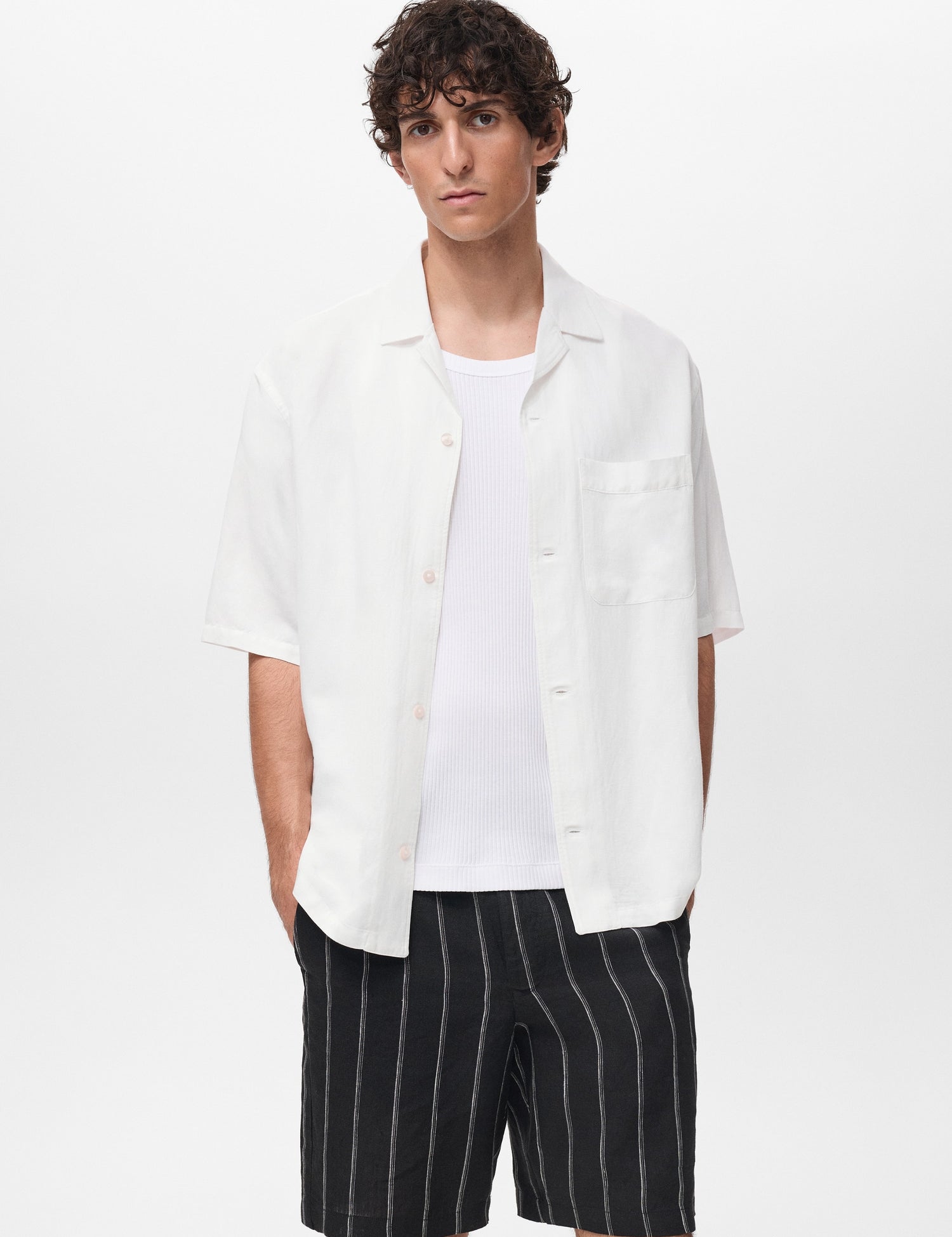 Mango shirt banarea in Off White