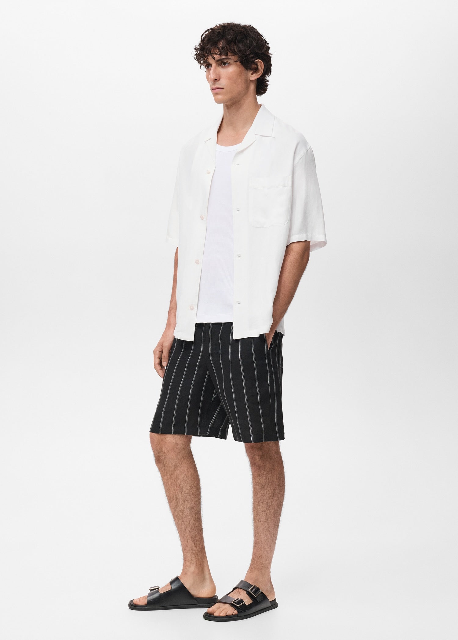 Mango shirt banarea in Off White - D2