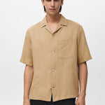Mango shirt banarea in Beige
