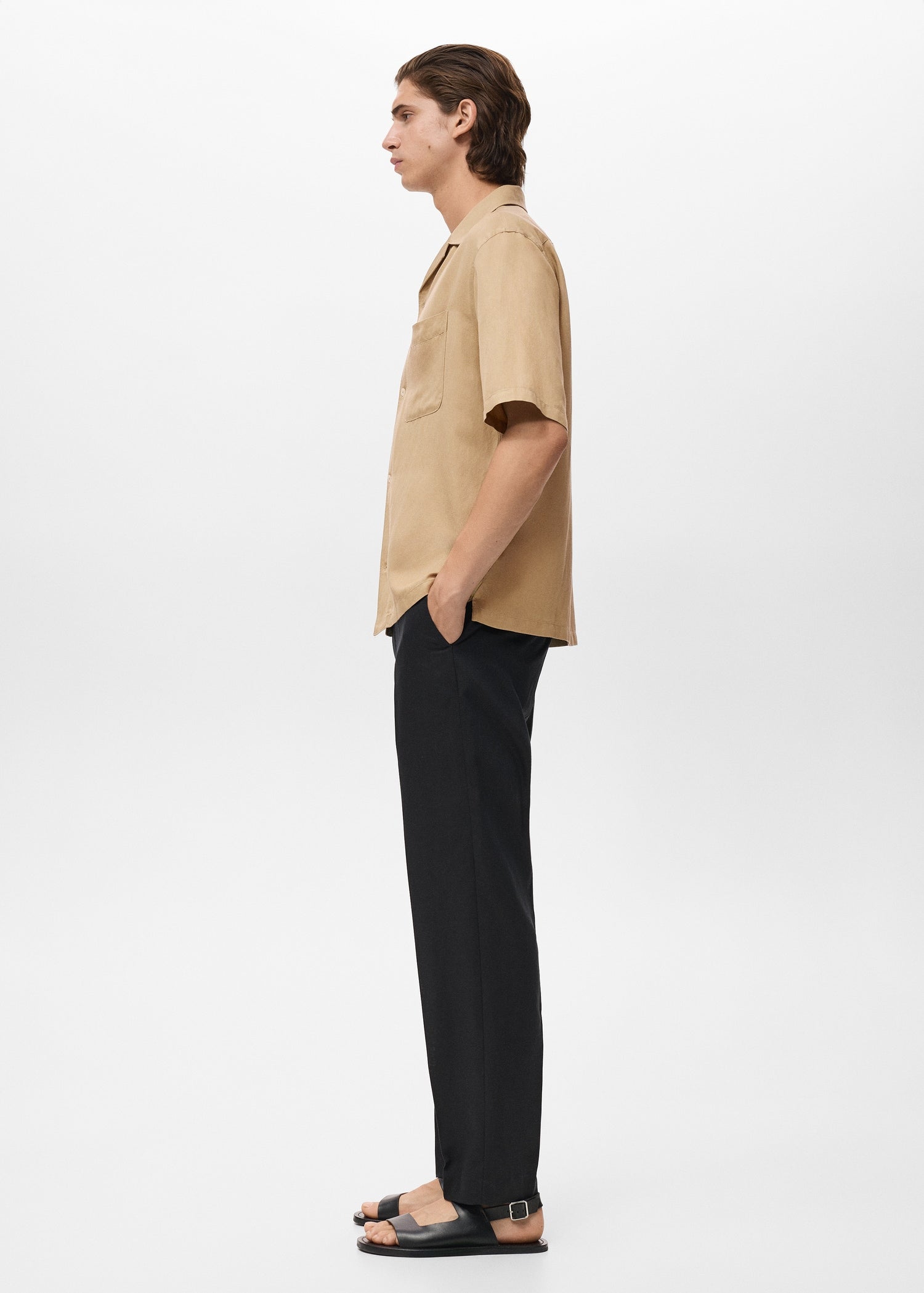 Mango shirt banarea in Beige - D2