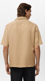 Mango shirt banarea in Beige - R