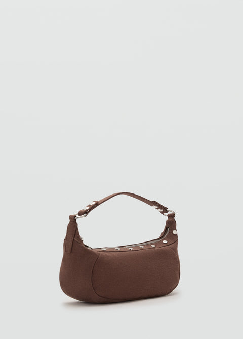 Mango shoulder bag dru in chocolate