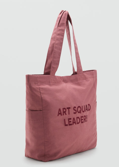Mango totes bag squad in pink