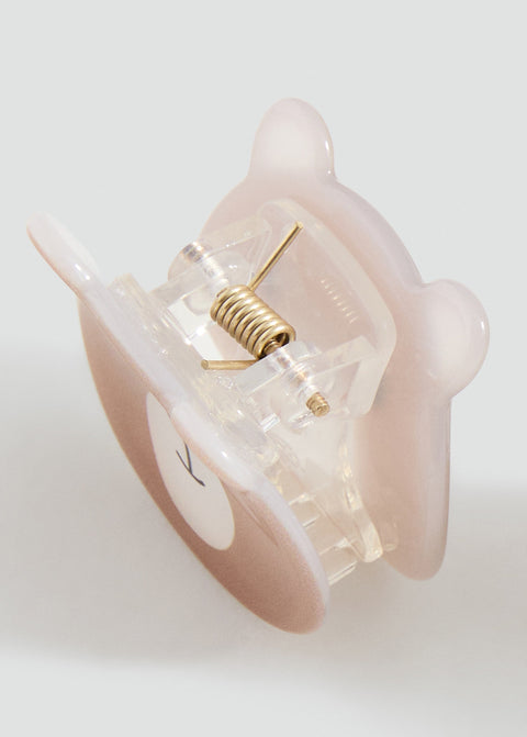 Mango hairclip oso in camel