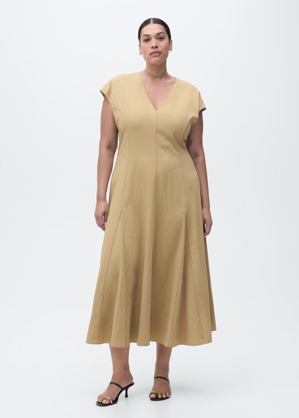 Mango dress sprung in Stone - D3