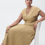 Mango dress sprung in Stone - D4