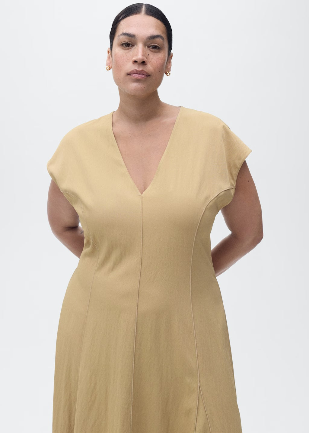 Mango dress sprung in Stone - D5