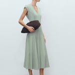 Mango dress sprung in Green - 99999999_01