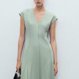 Mango dress sprung in Green