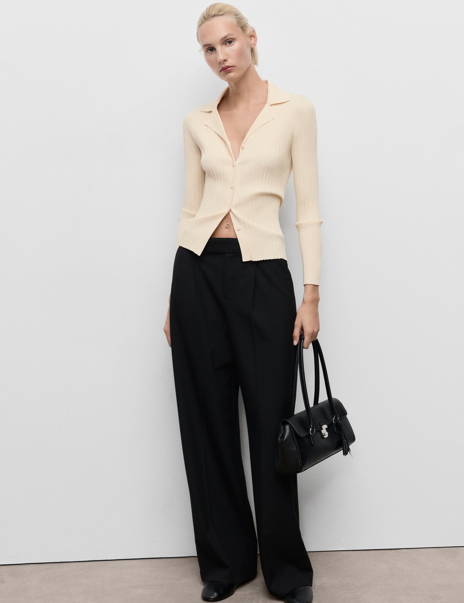 Mango cardigan latte in Raw - 99999999_01