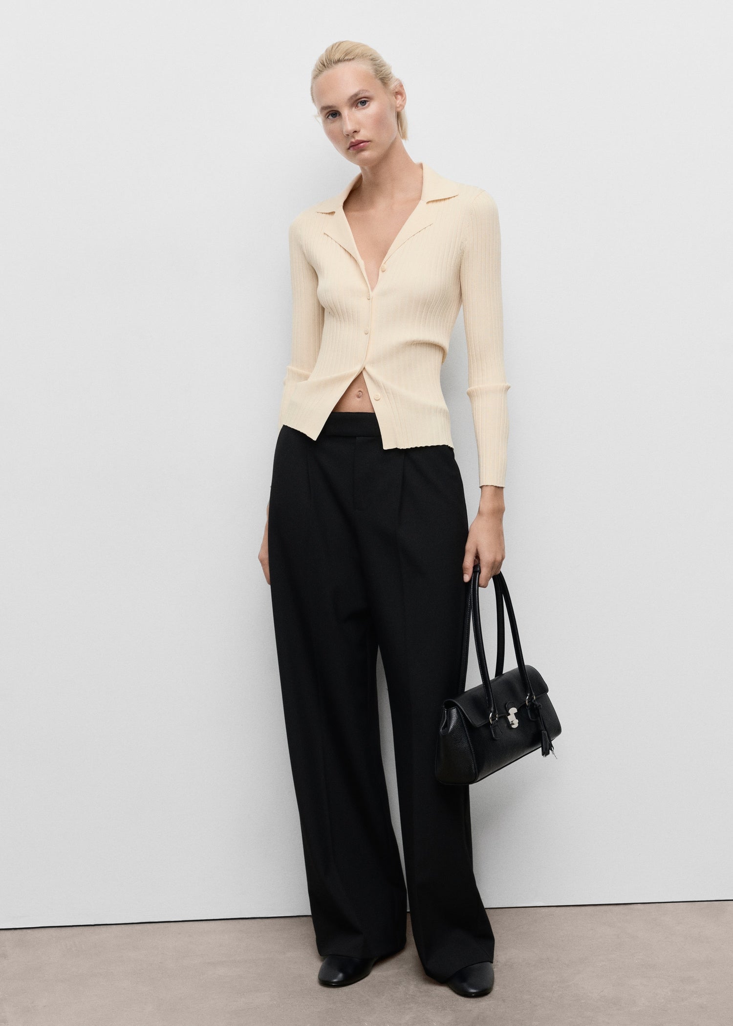 Mango cardigan latte in Raw - 99999999_01