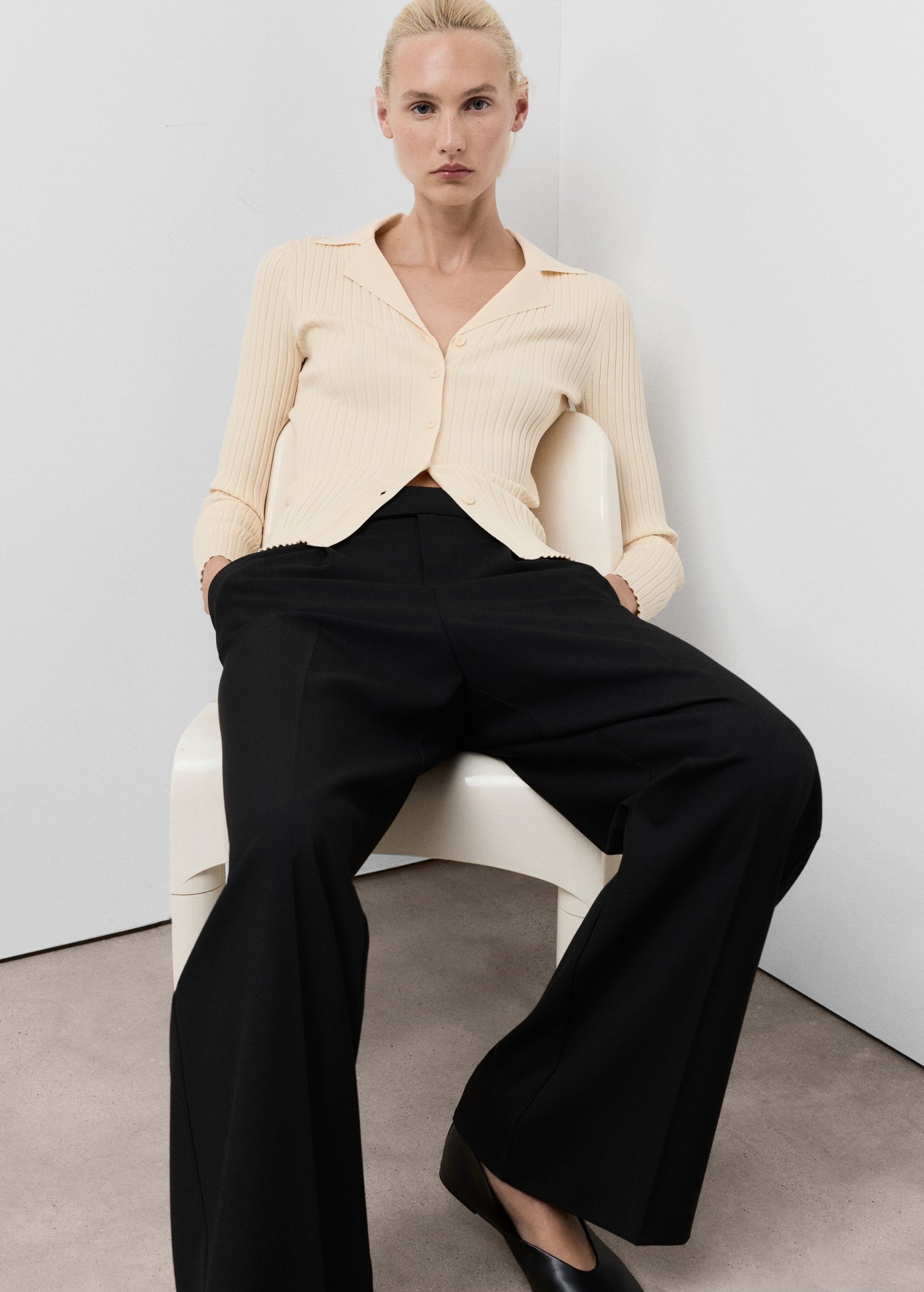 Mango cardigan latte in Raw - D2