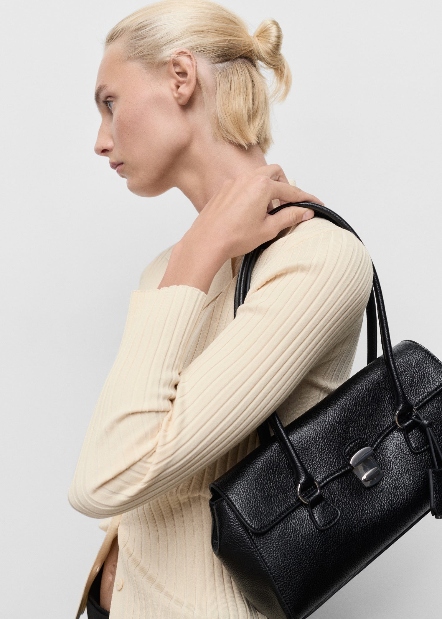 Mango cardigan latte in Raw - D6