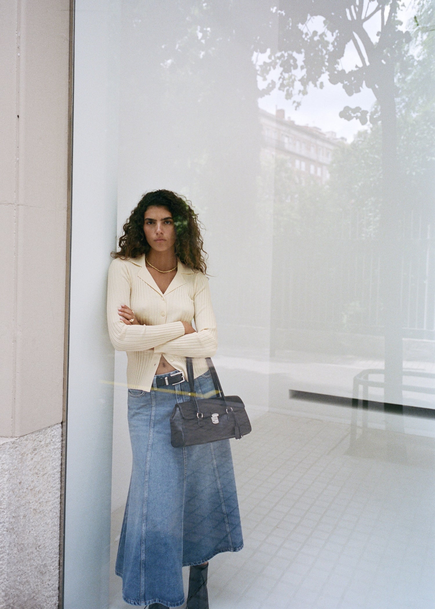 Mango cardigan latte in Raw - D7