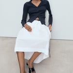 Mango cardigan latte in Navy - D2