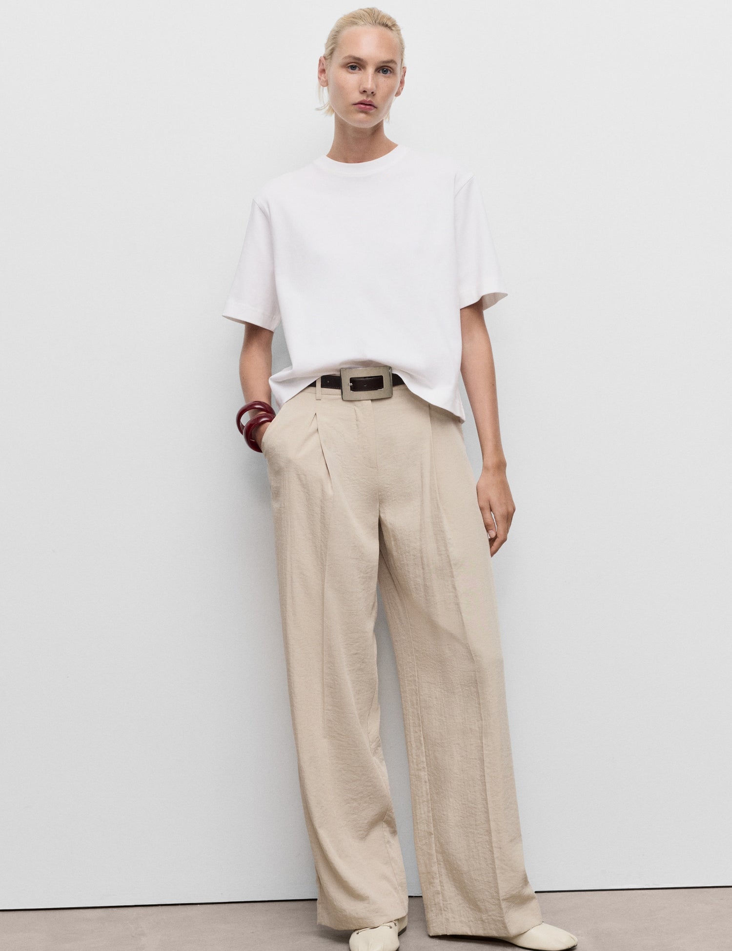 Mango t-shirt sita in Off White - 99999999_01