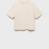 Mango t-shirt sita in Stone - B