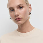 Mango t-shirt sita in Stone - D2