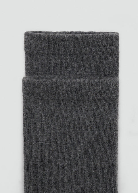 Mango socks maria in dark grey vig.