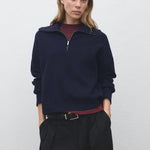 Mango sweater latas in Navy