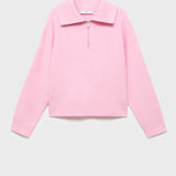 Mango sweater latas in Pastel Pink - B