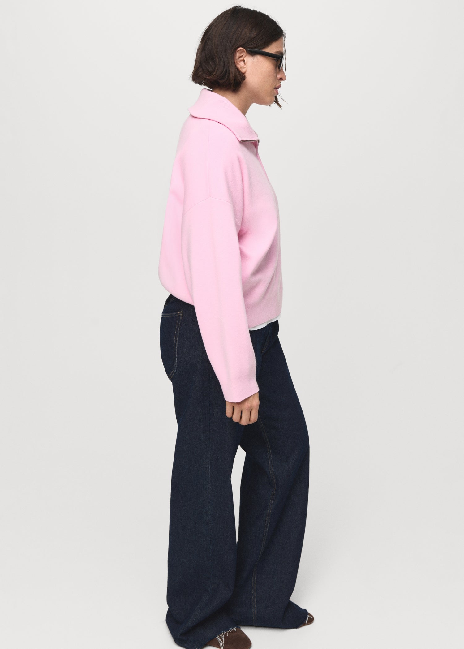 Mango sweater latas in Pastel Pink - D4