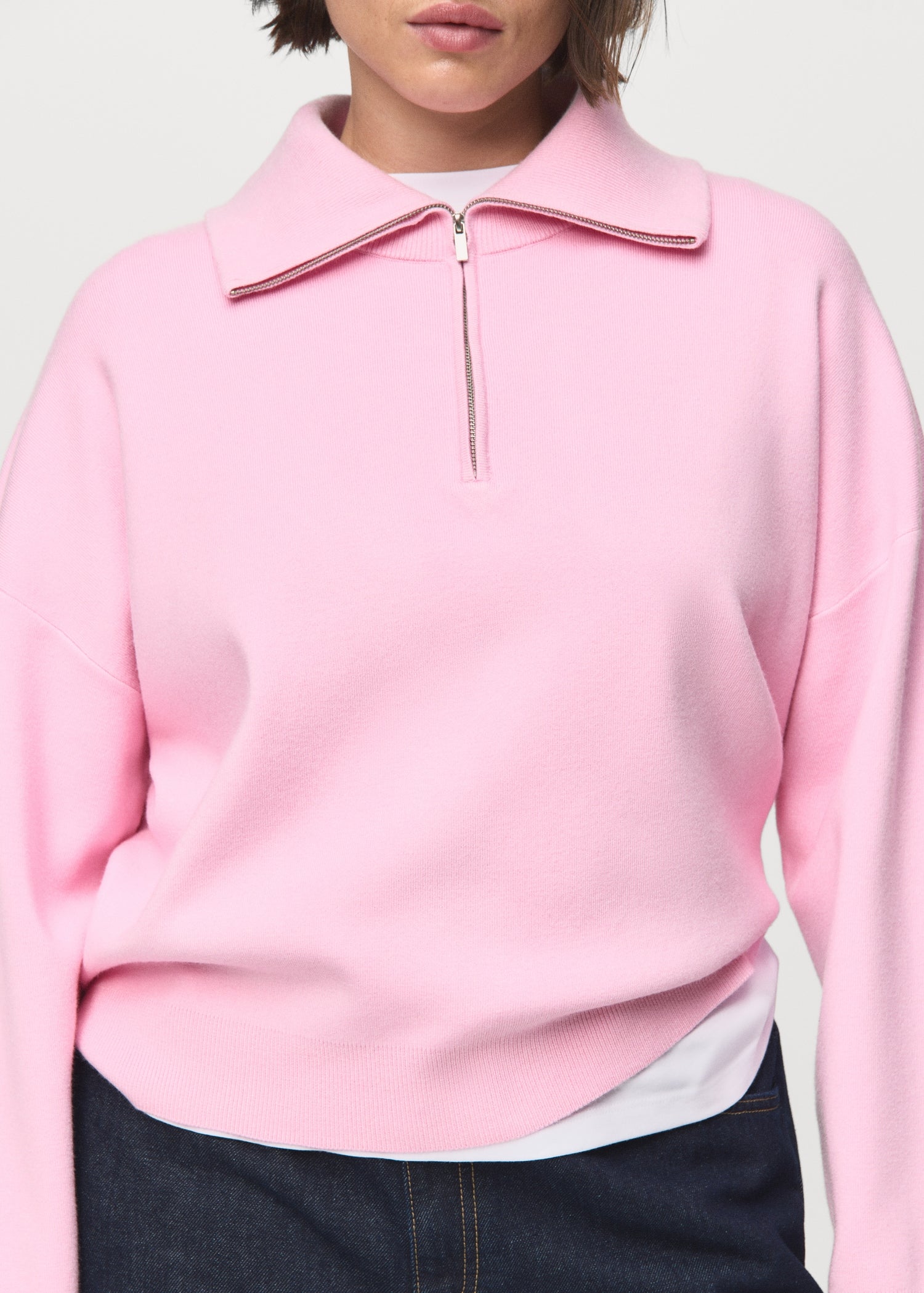 Mango sweater latas in Pastel Pink - D5
