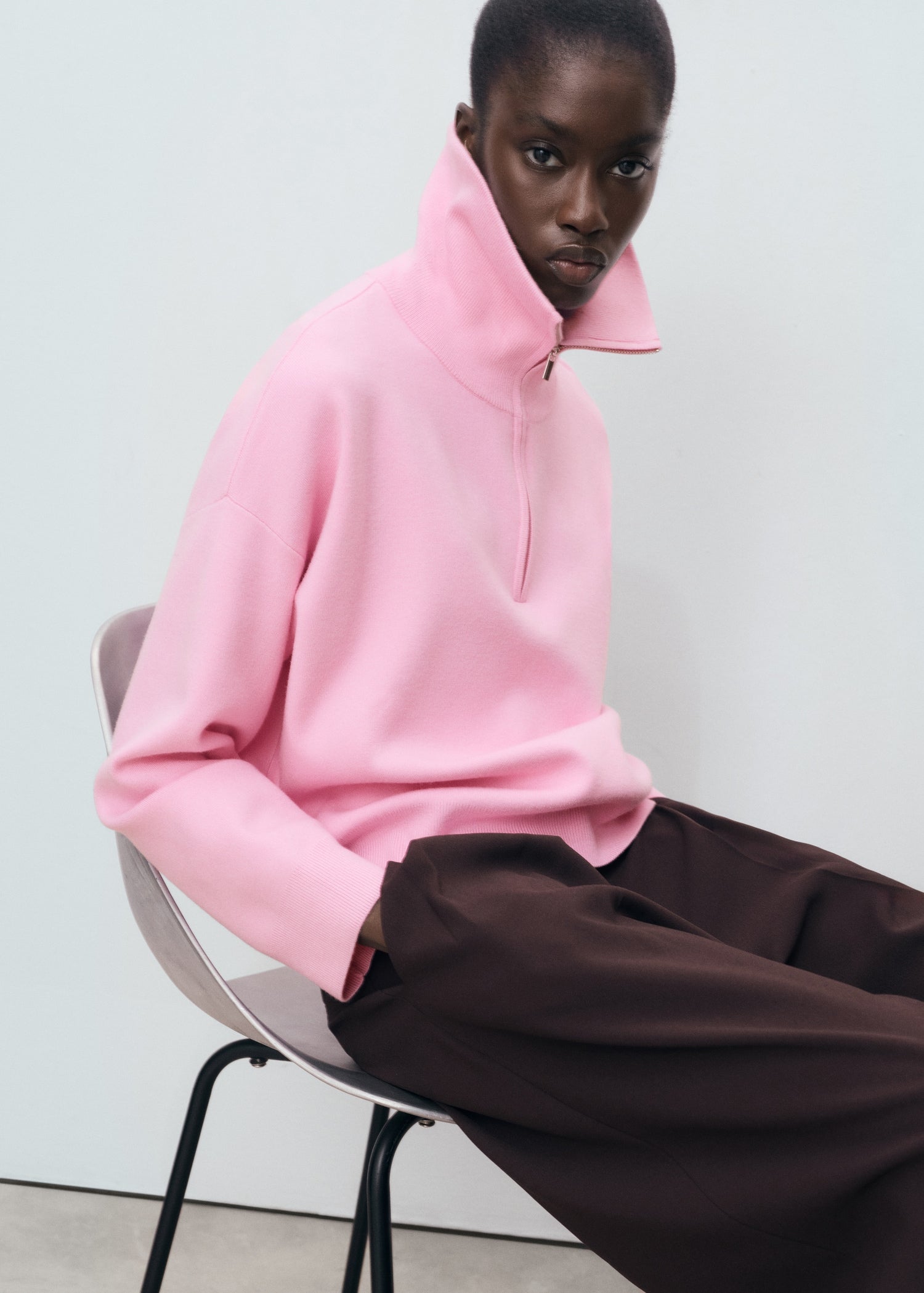 Mango sweater latas in Pastel Pink - D6