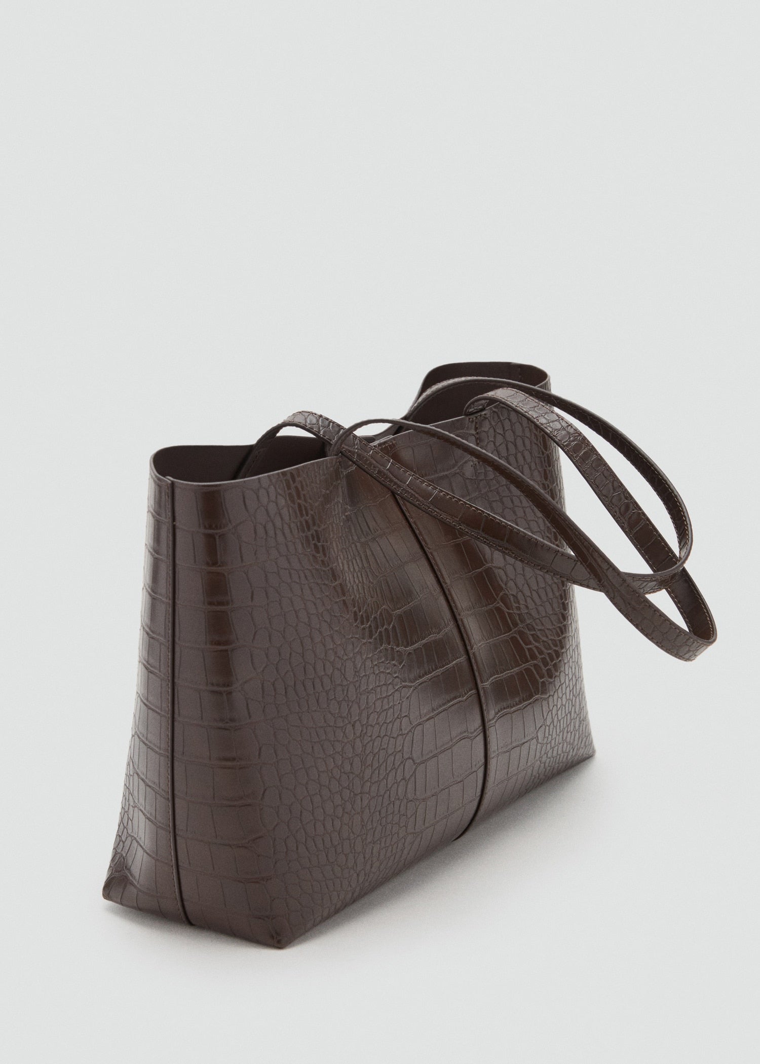 Mango shoulder bag manu in Chocolate