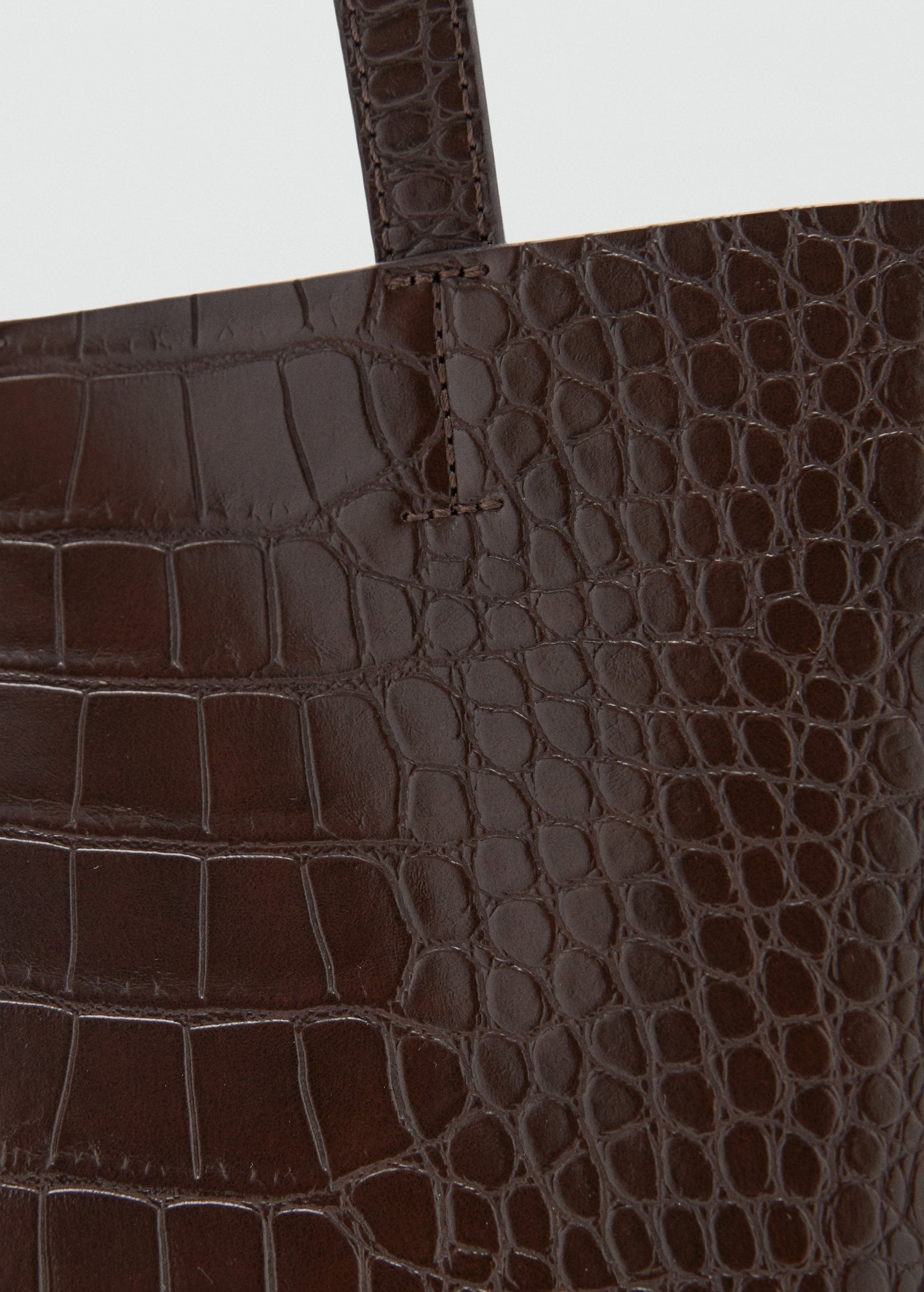 Mango shoulder bag manu in Chocolate - D1