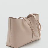 Mango shoulder bag manu in Taupe