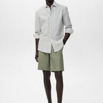 Mango shirt kissos in Dark Hunting Green - 99999999_01