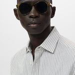 Mango shirt kissos in Dark Hunting Green - D1