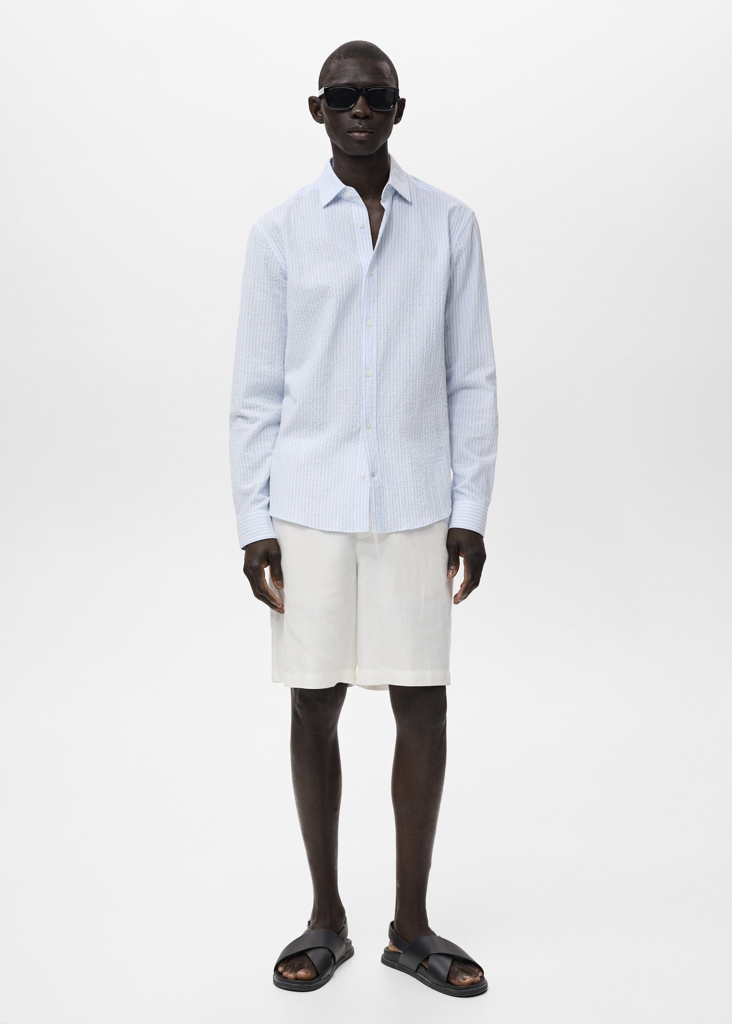 Mango shirt kissos in Sky Blue - 99999999_01