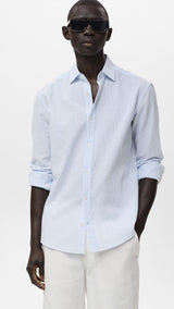 Mango shirt kissos in Sky Blue