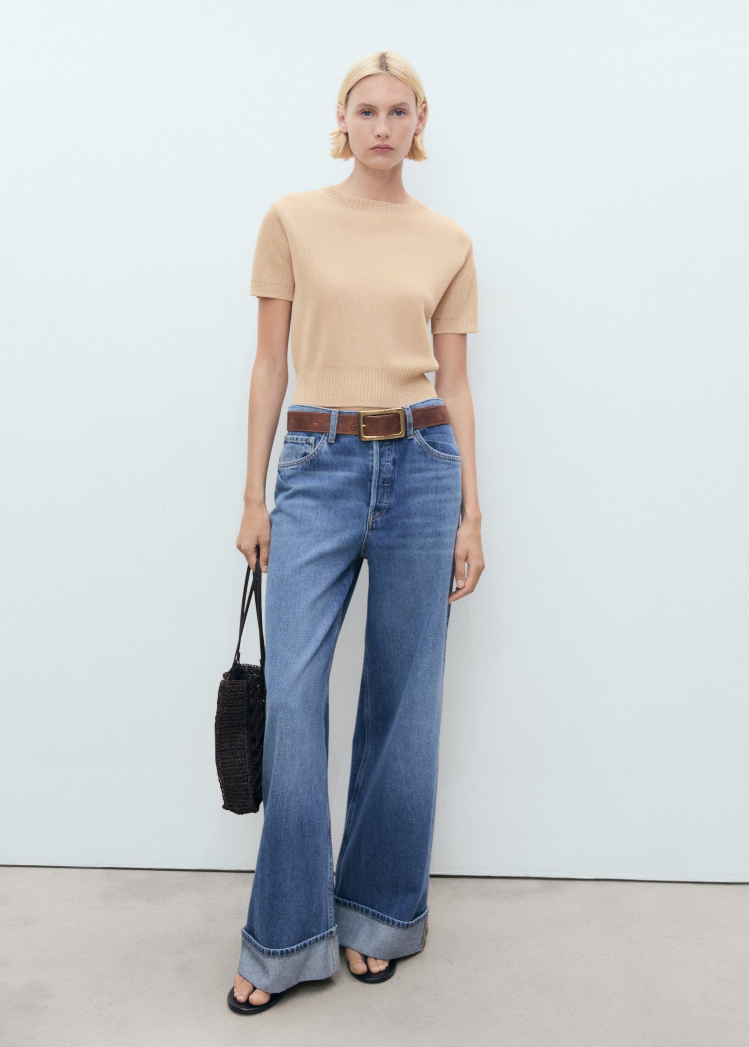 Mango sweater romeo in Stone - 99999999_01